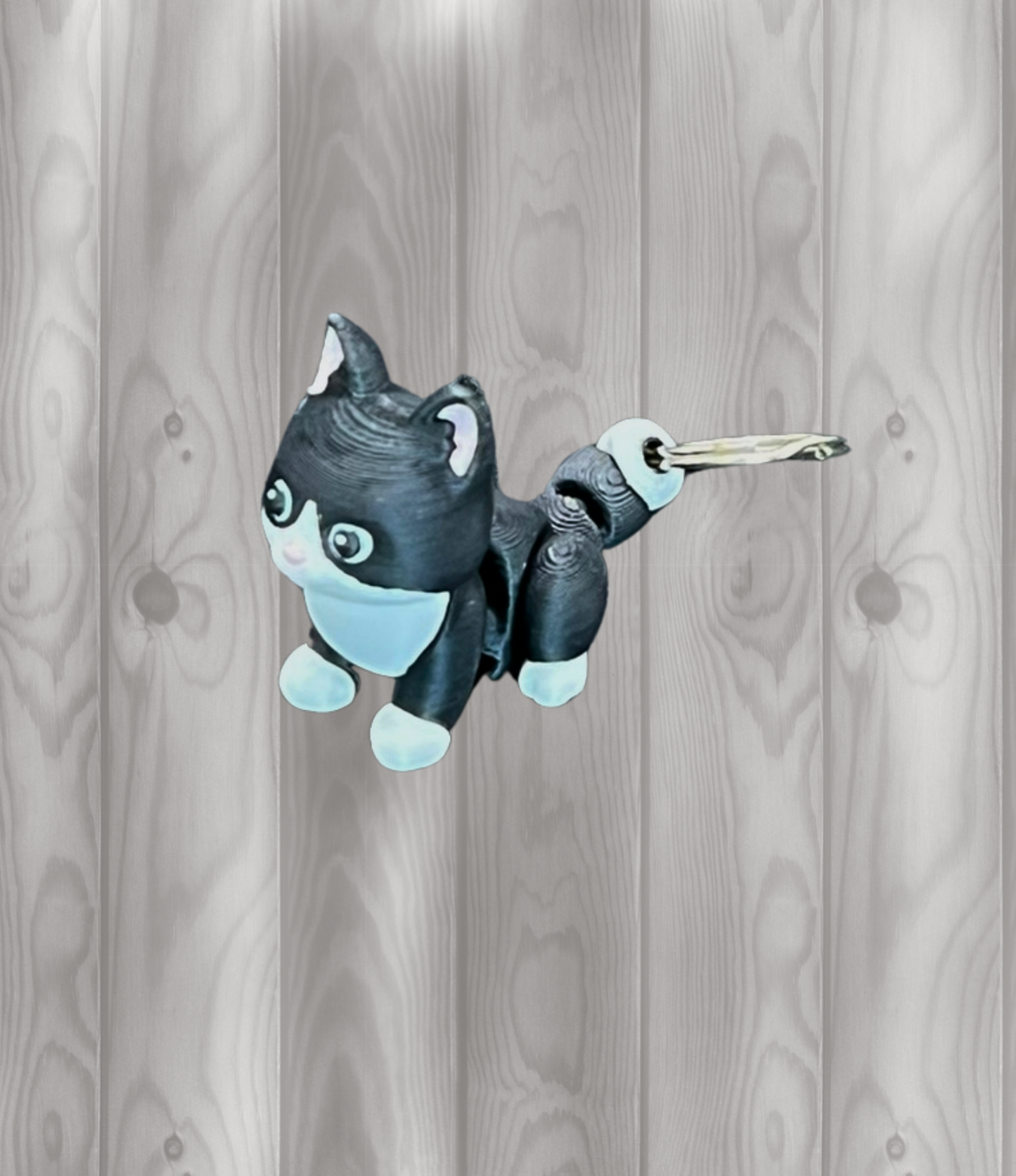 Katze - Beweglicher Schlüsselanhänger