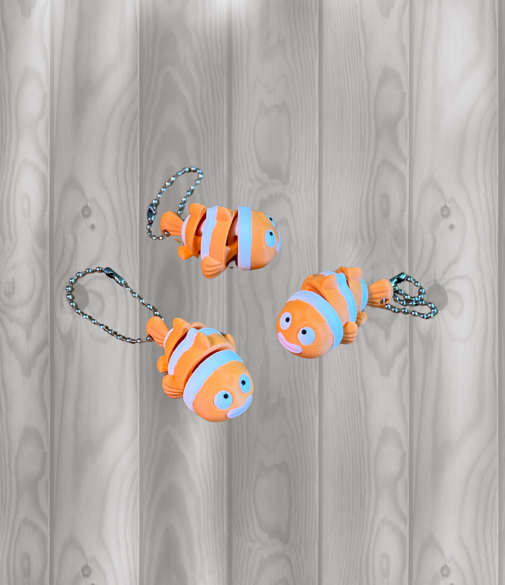 Clownfisch - Beweglicher Schlüsselanhänger