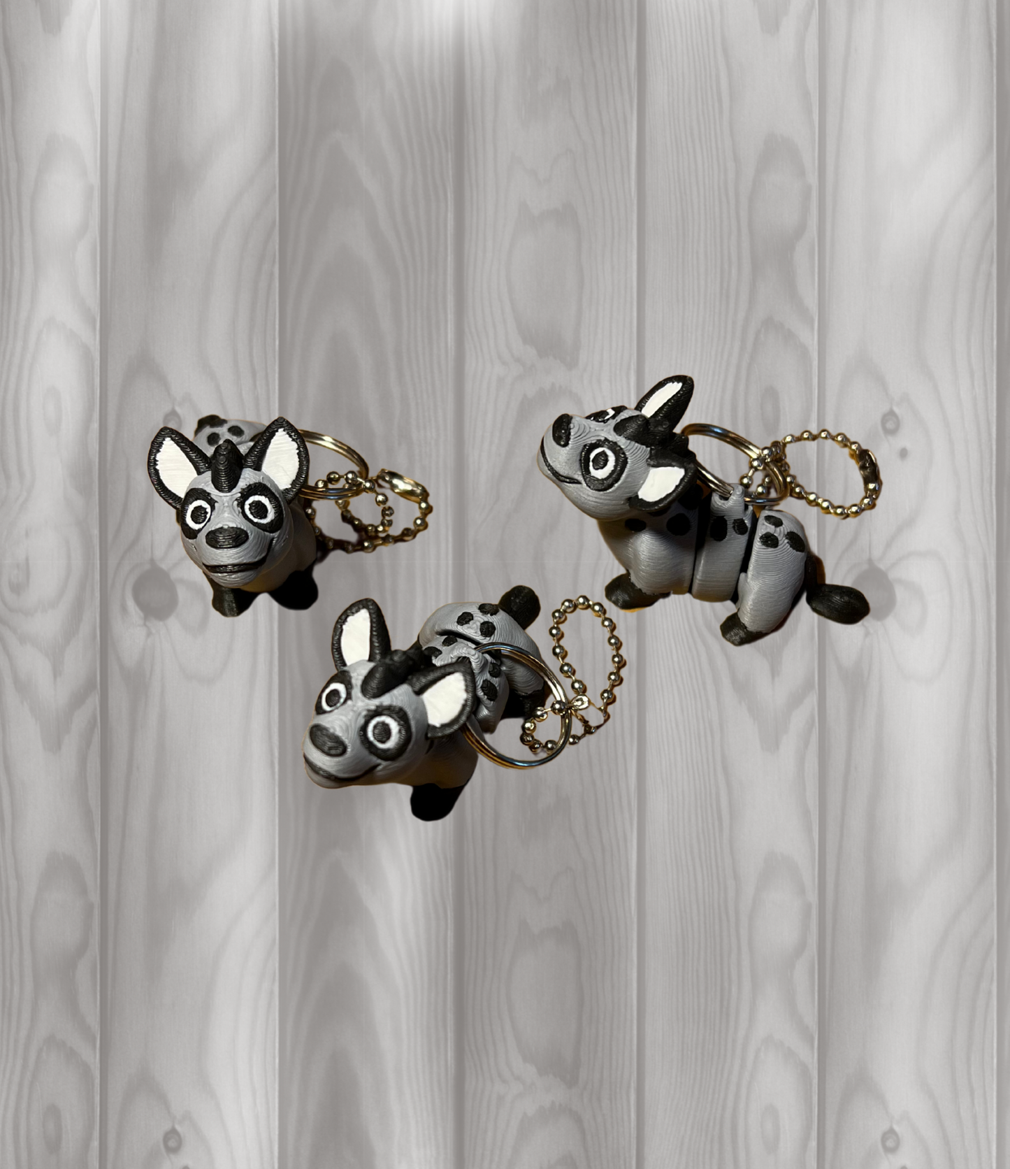 Wildhund - Beweglicher Schlüsselanhänger