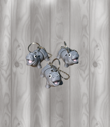 Flusspferd - Beweglicher Schlüsselanhänger