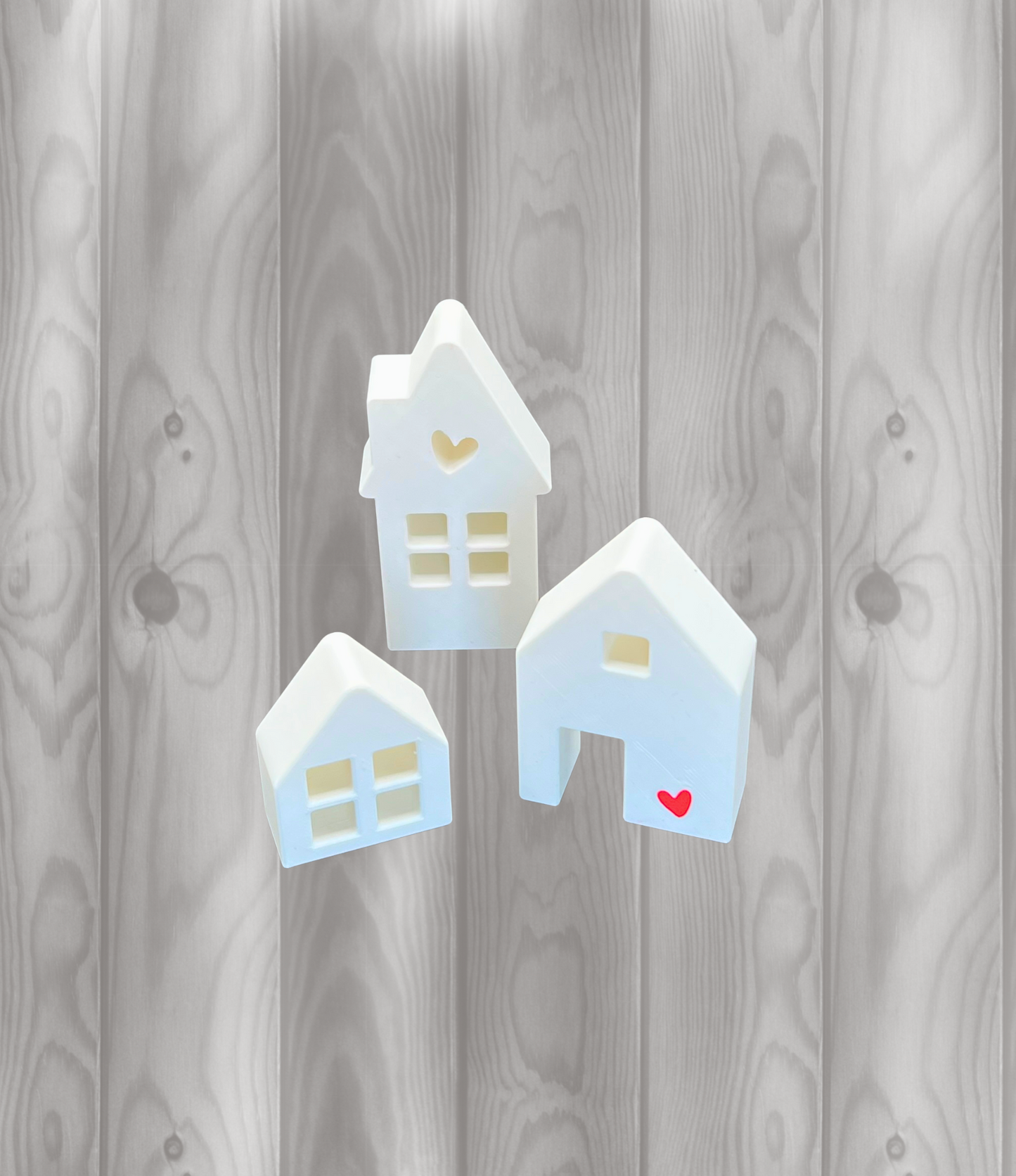Dekohäuschen 3er Set