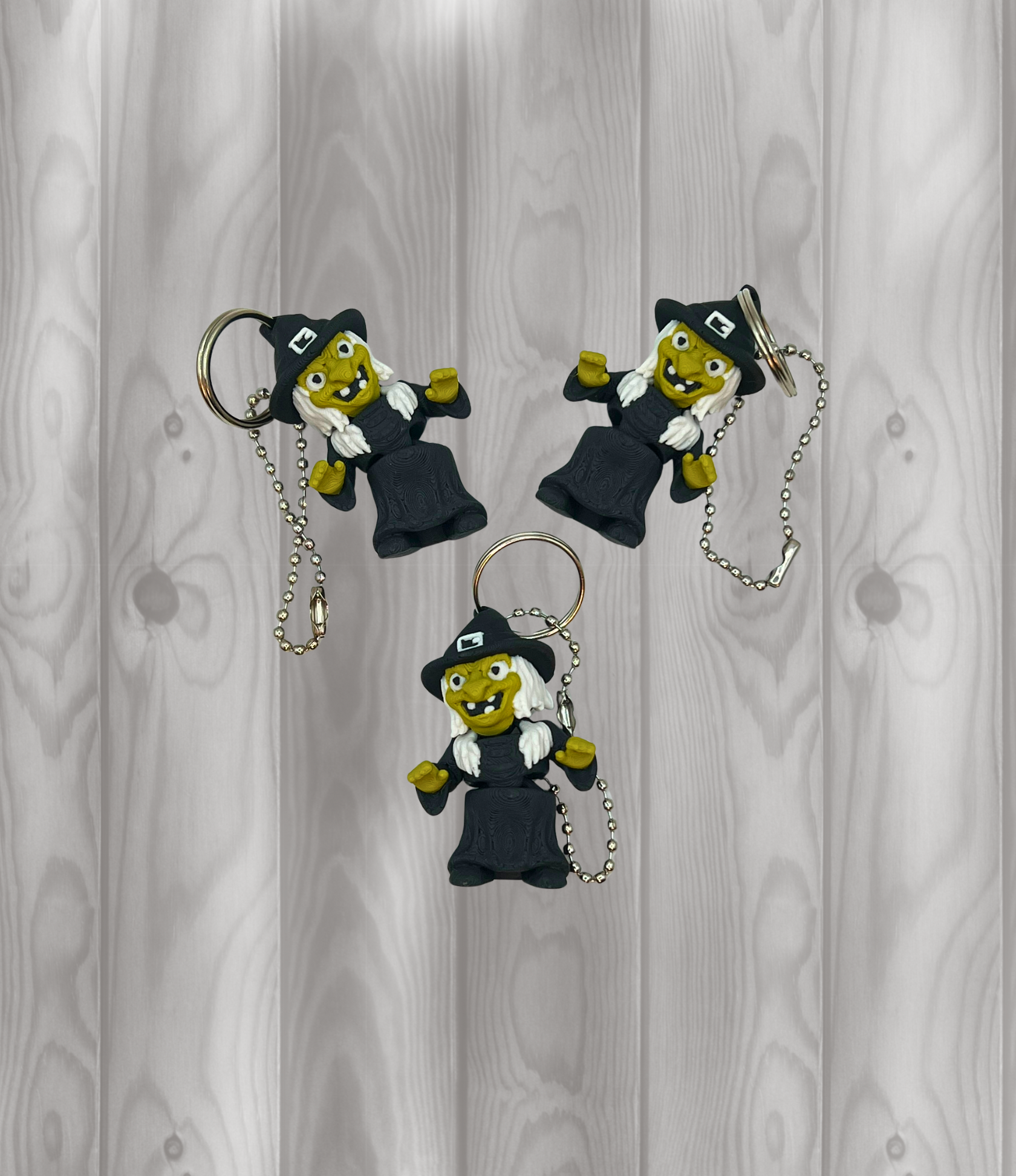 Hexe - Beweglicher Schlüsselanhänger