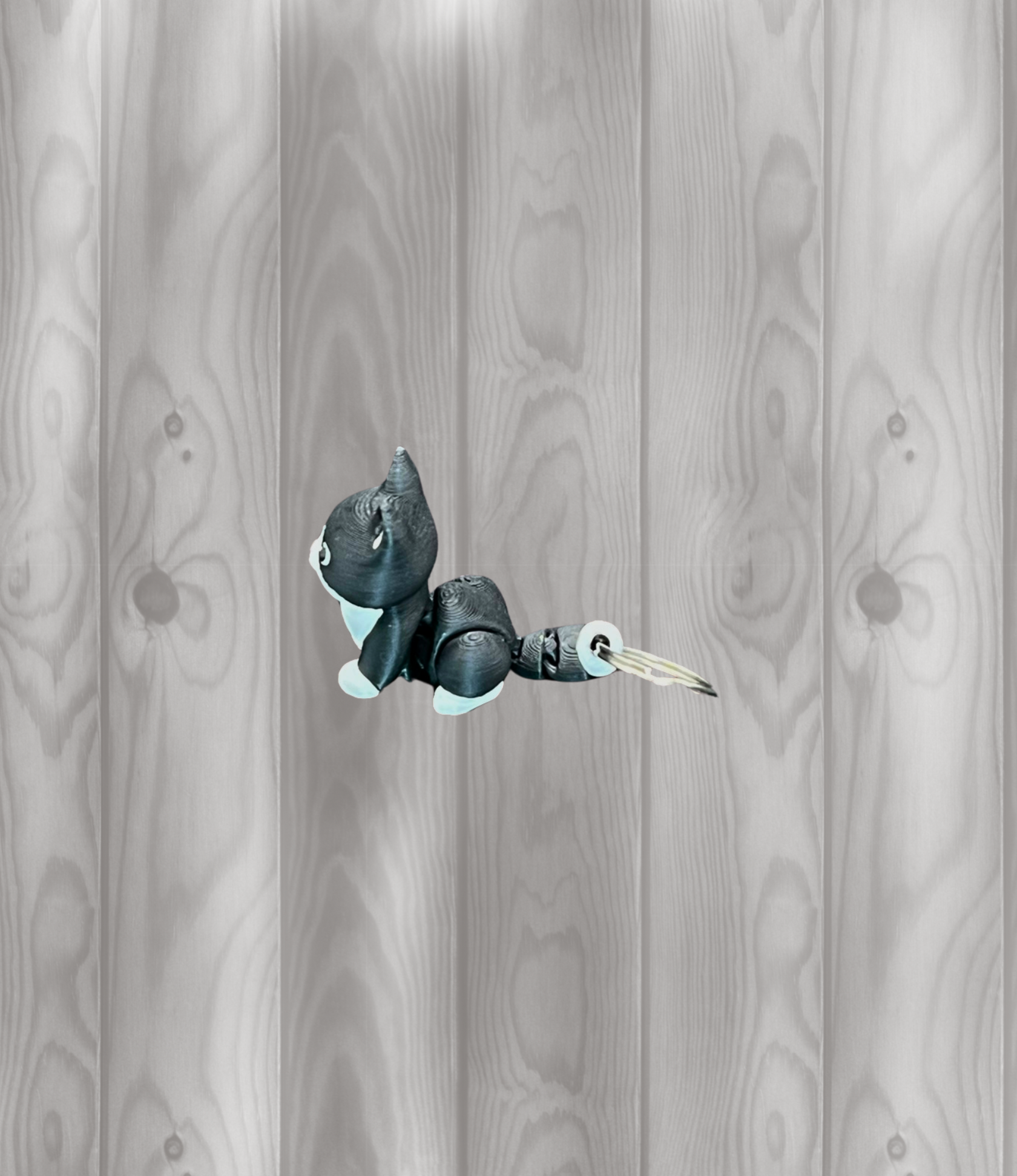 Katze - Beweglicher Schlüsselanhänger