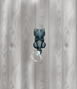 Katze - Beweglicher Schlüsselanhänger