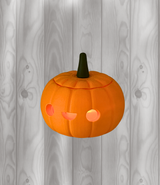 Kürbis Teelicht Funny