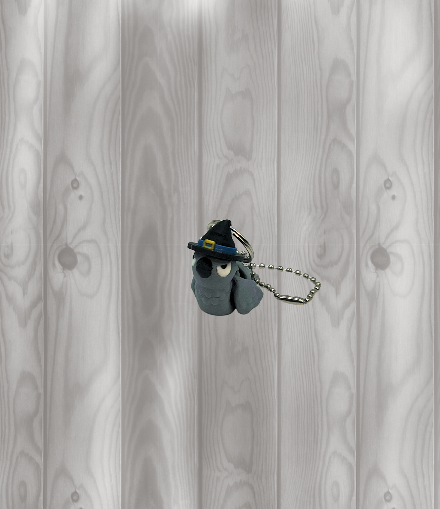 Rabe mit Hut- Beweglicher Schlüsselanhänger