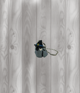 Rabe mit Hut- Beweglicher Schlüsselanhänger