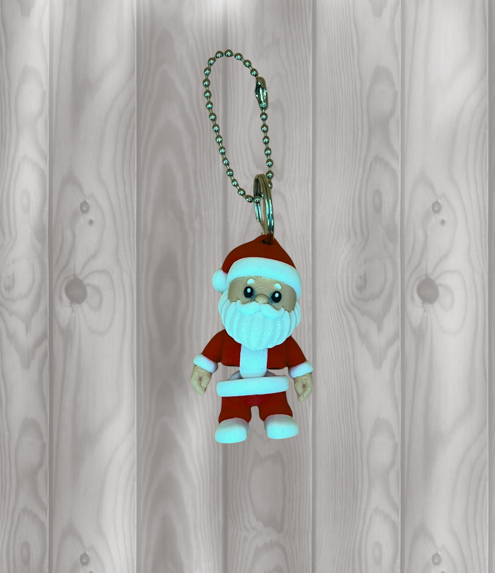 Samichlaus - Nikolaus - Weihnachtsmann - Beweglicher Schlüsselanhänger
