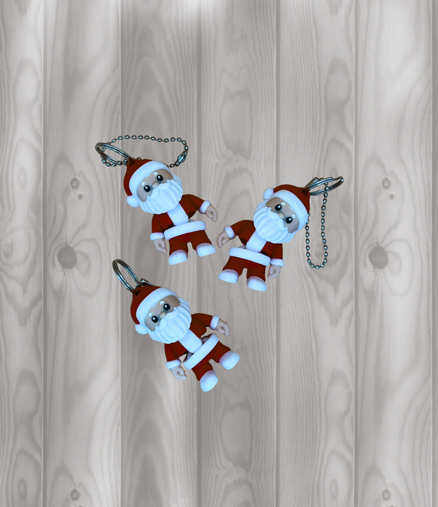 Samichlaus - Nikolaus - Weihnachtsmann - Beweglicher Schlüsselanhänger