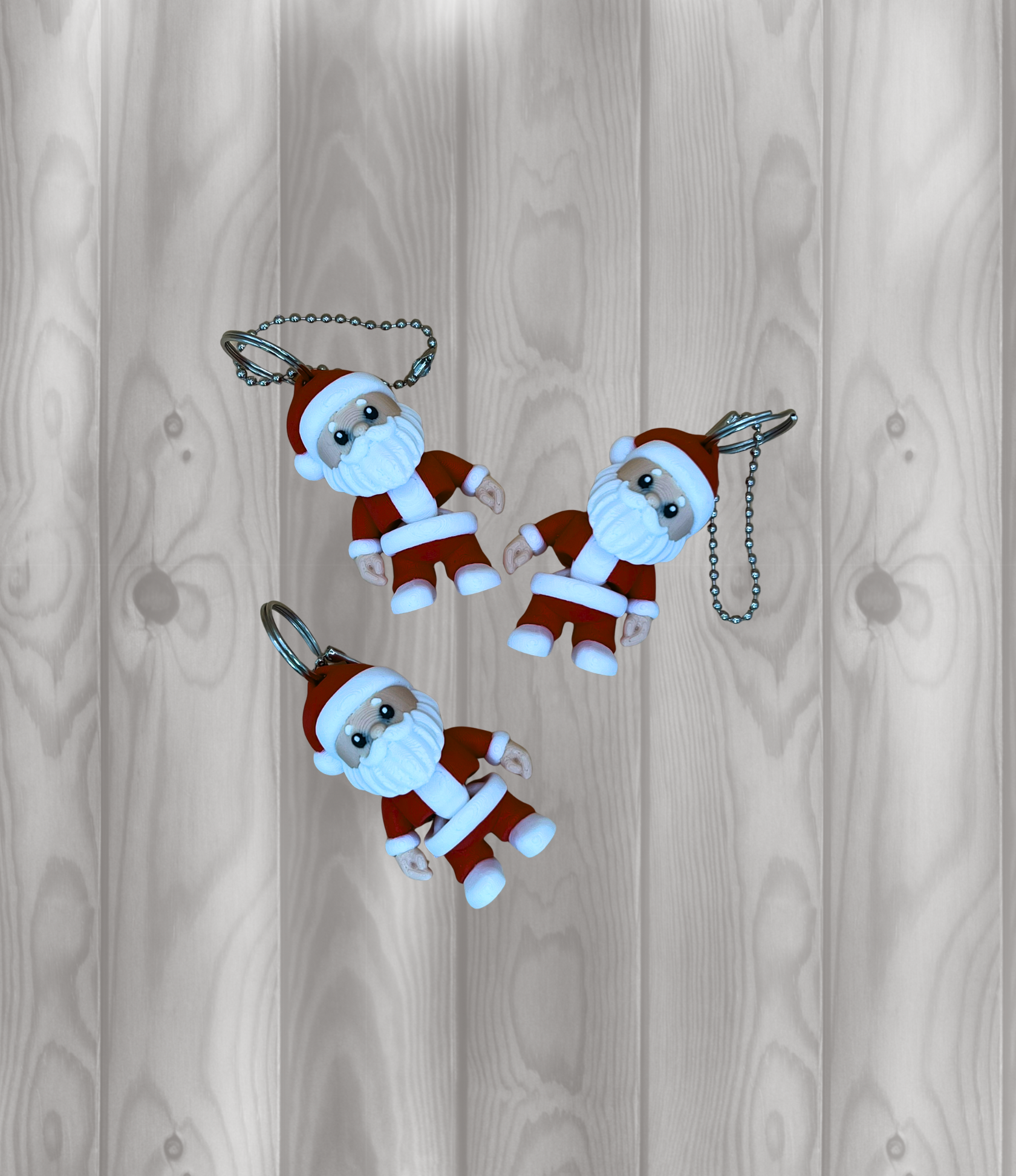 Samichlaus - Nikolaus - Weihnachtsmann - Beweglicher Schlüsselanhänger