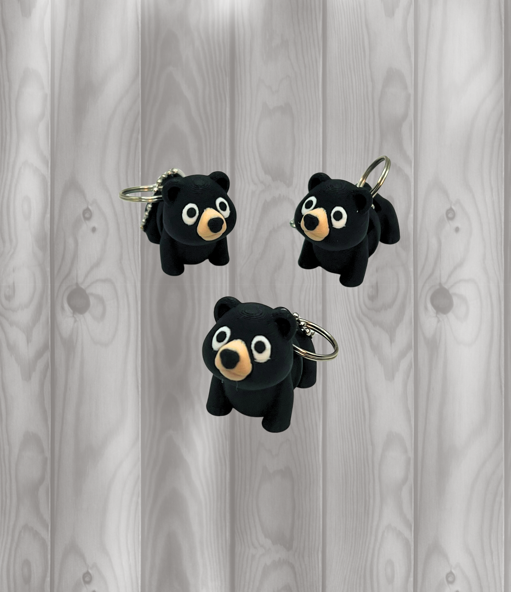Schwarzbär - Beweglicher Schlüsselanhänger