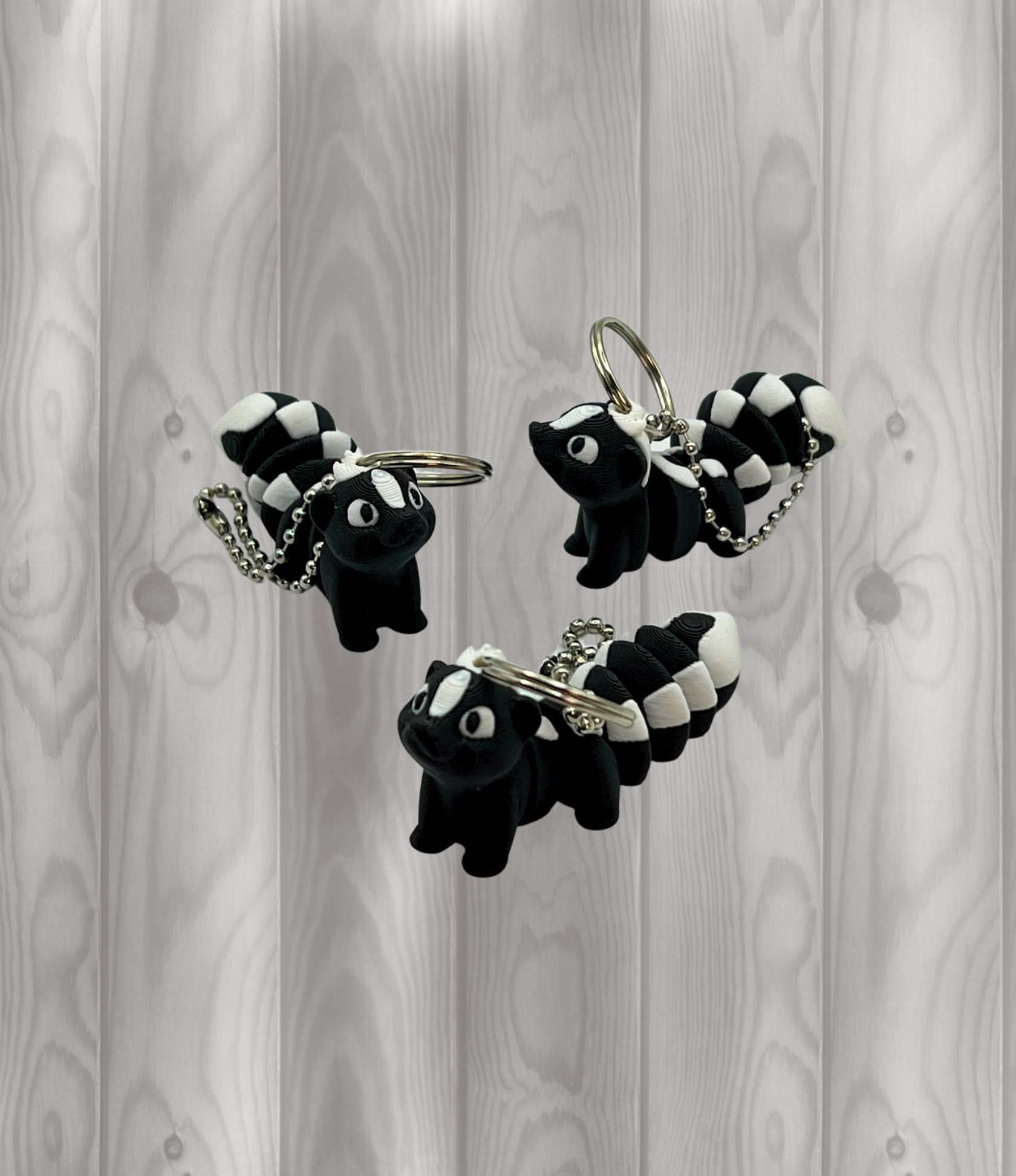 Stinktier - Beweglicher Schlüsselanhänger