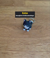 Katze - Beweglicher Schlüsselanhänger